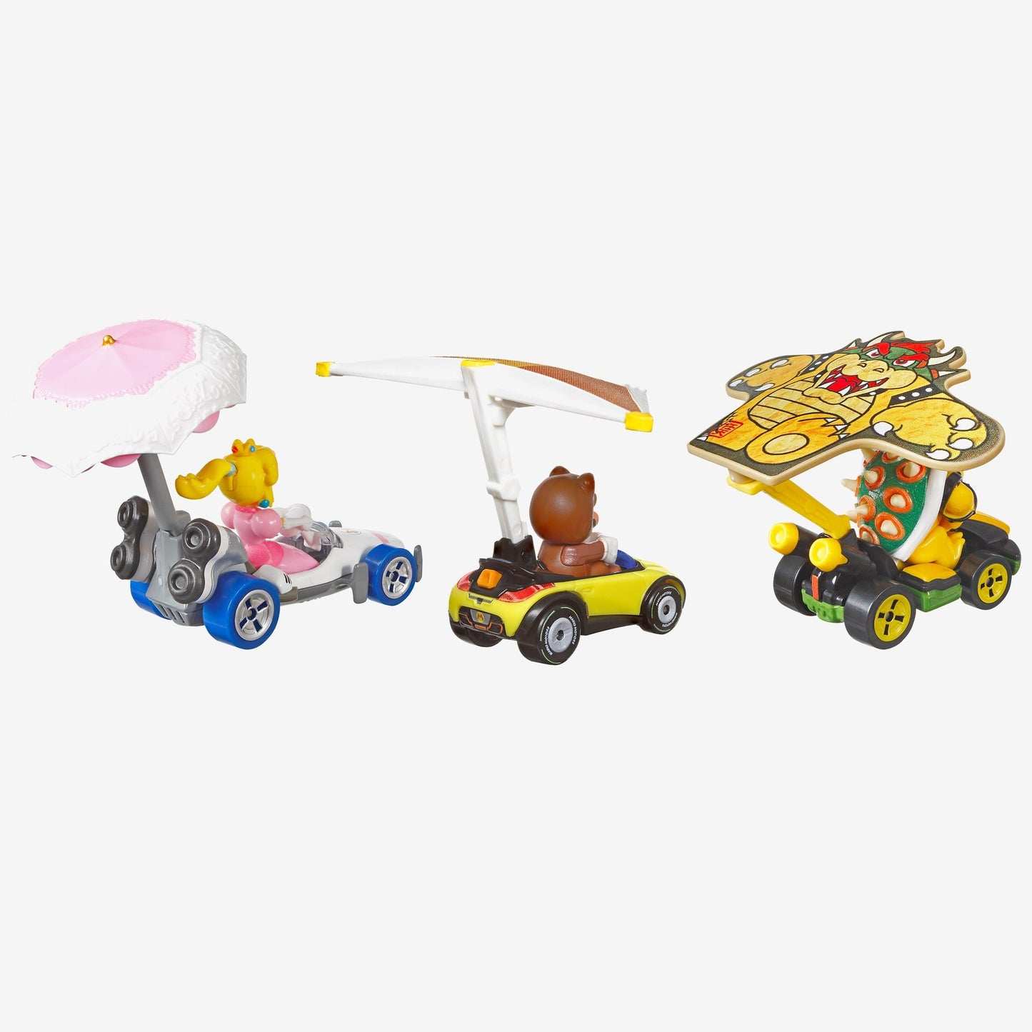 Hot Wheels MARIOKART Vehicle + Glider, Set of 3 - Bộ 3 Xe Mô Hình Mario Kart - Mattel - Hình ảnh bổ sung 4