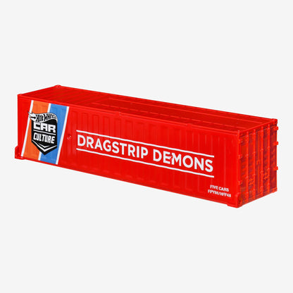 Hot Wheels Premium Car Culture Dragstrip Demons Container Set - Bộ 5 Xe Mô Hình Kim Loại Cao Cấp - Mattel HFF48 - Góc nhìn khác 3