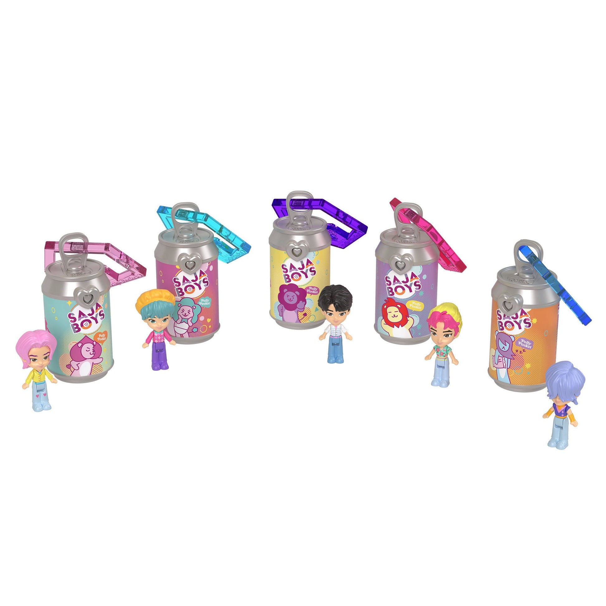 Polly Pocket x KPop Demon Hunters Saja Boys 5-Pack JTM73