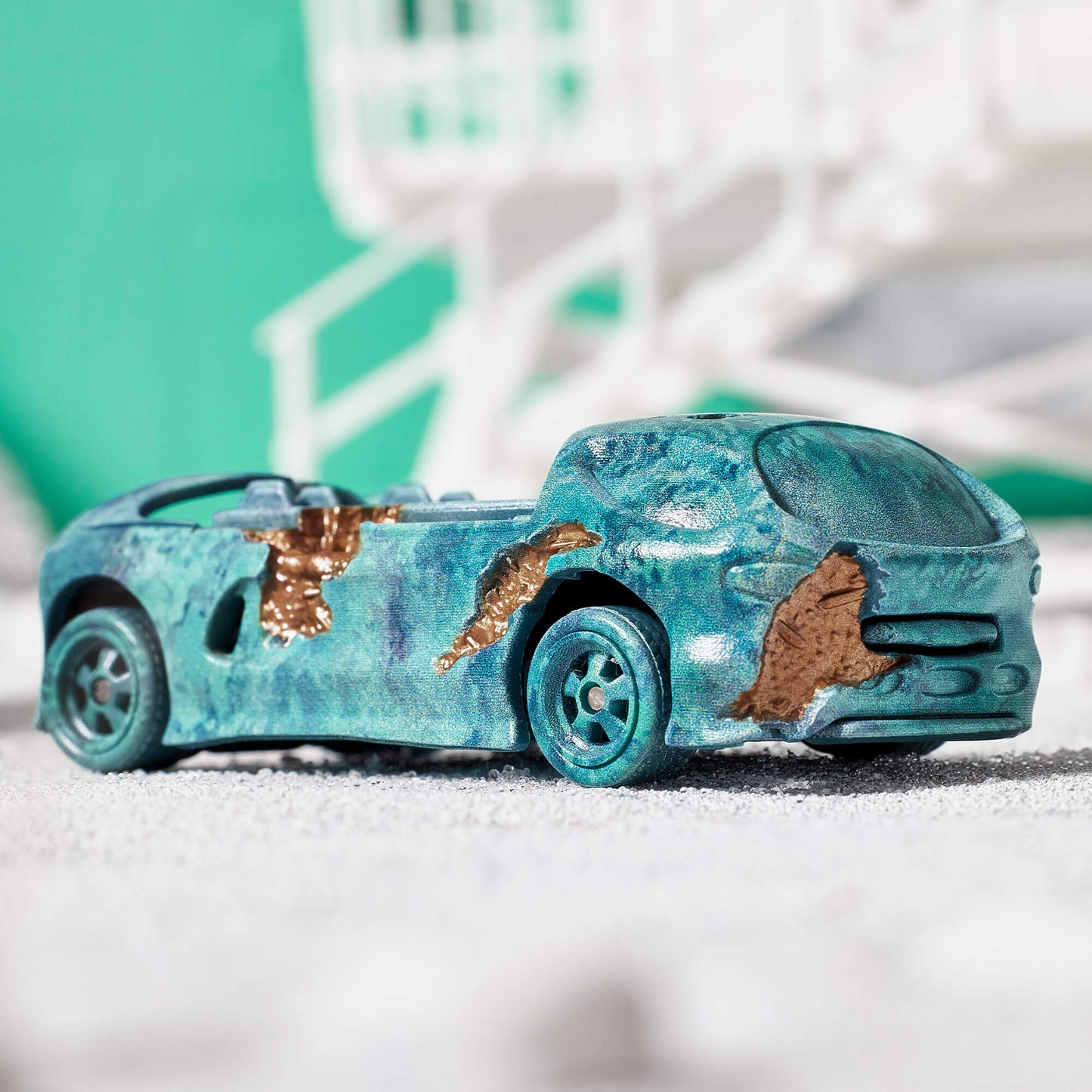 Hot Wheels x Daniel Arsham Eroded Deora II Xe Mô Hình Sưu Tầm Mattel Creations - Hình ảnh chi tiết 2