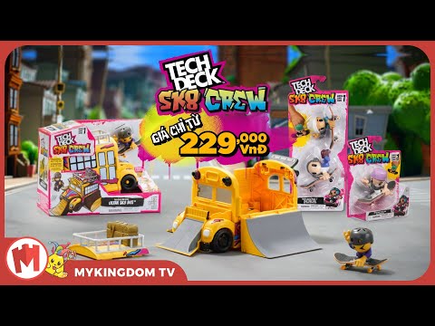SK8 Tech Deck 6071034 Show Bus Playset - Bộ đồ chơi xe bus biểu diễn 2 trong 1 - Tech Deck