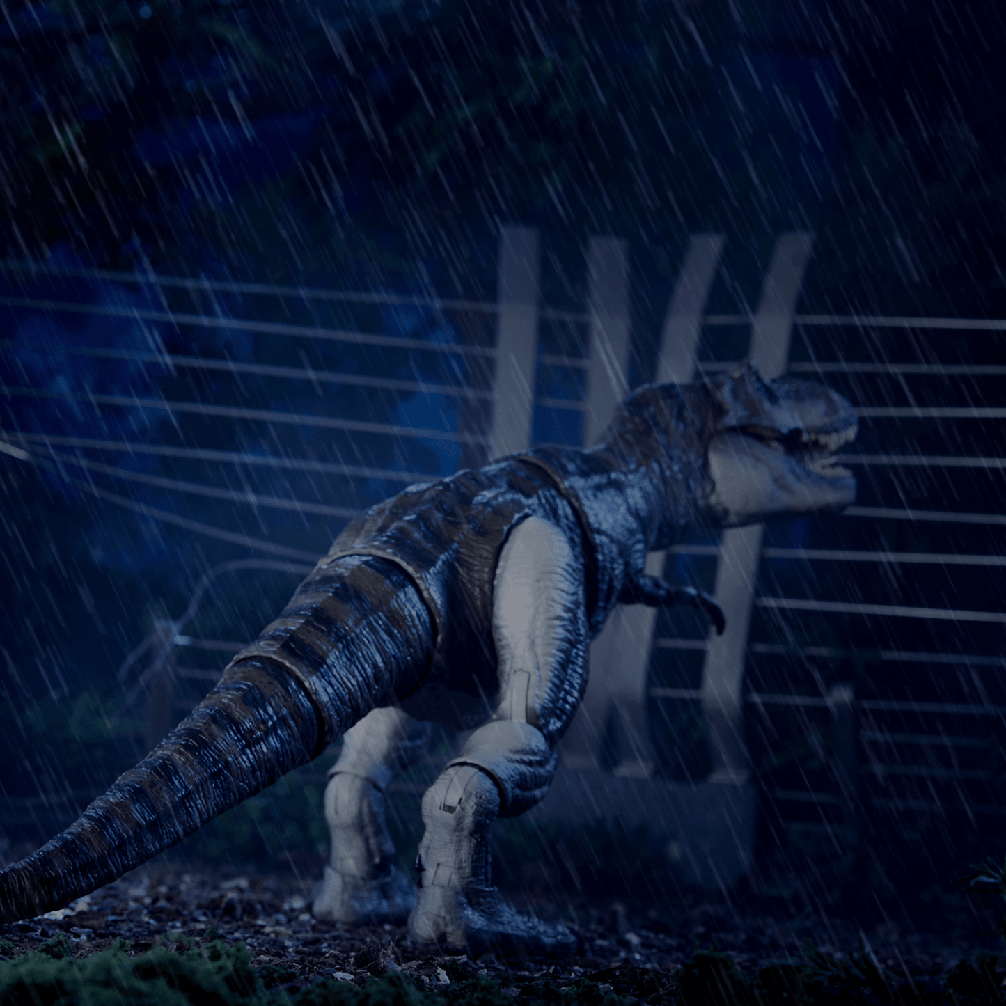 Jurassic World Hammond Collection Outhouse Chaos Set - Bộ Đồ Chơi Mô Hình Khủng Long T-Rex và Nhân Vật - Mattel