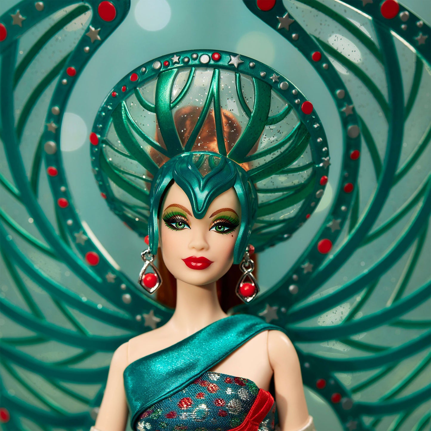 Bob Mackie Holiday Angel Barbie Doll - Búp Bê Barbie Sưu Tầm Cao Cấp - Barbie Signature HRM70 - Hình ảnh bổ sung 4
