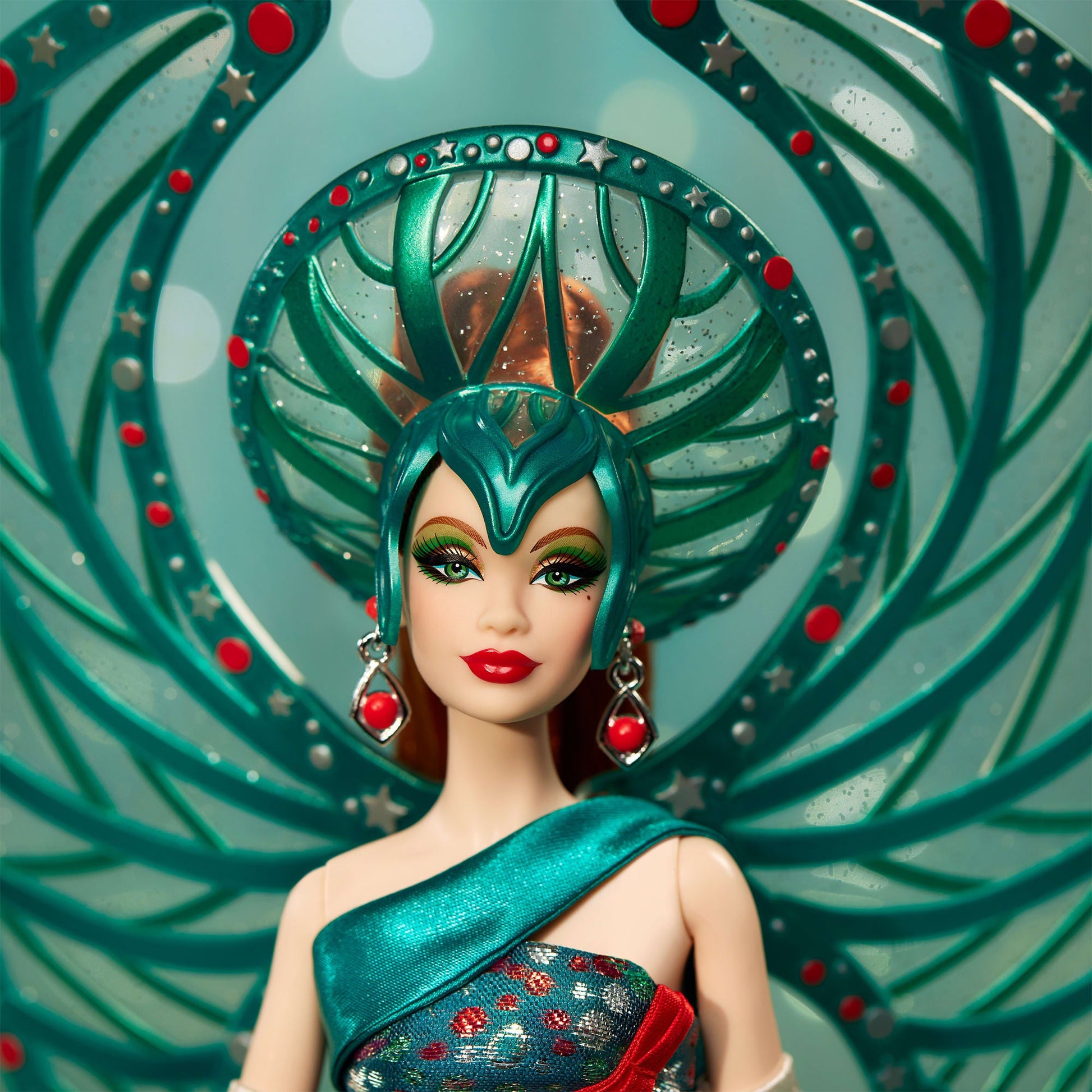 Bob Mackie Holiday Angel Barbie Doll - Búp Bê Barbie Sưu Tầm Cao Cấp - Barbie Signature HRM70 - Hình ảnh bổ sung 4