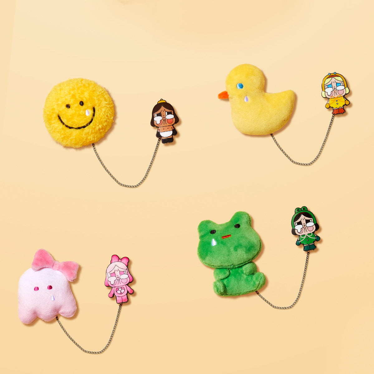 Crybaby Crying Again Series-Plush Badge Blind Box - Huy hiệu bông - POP MART