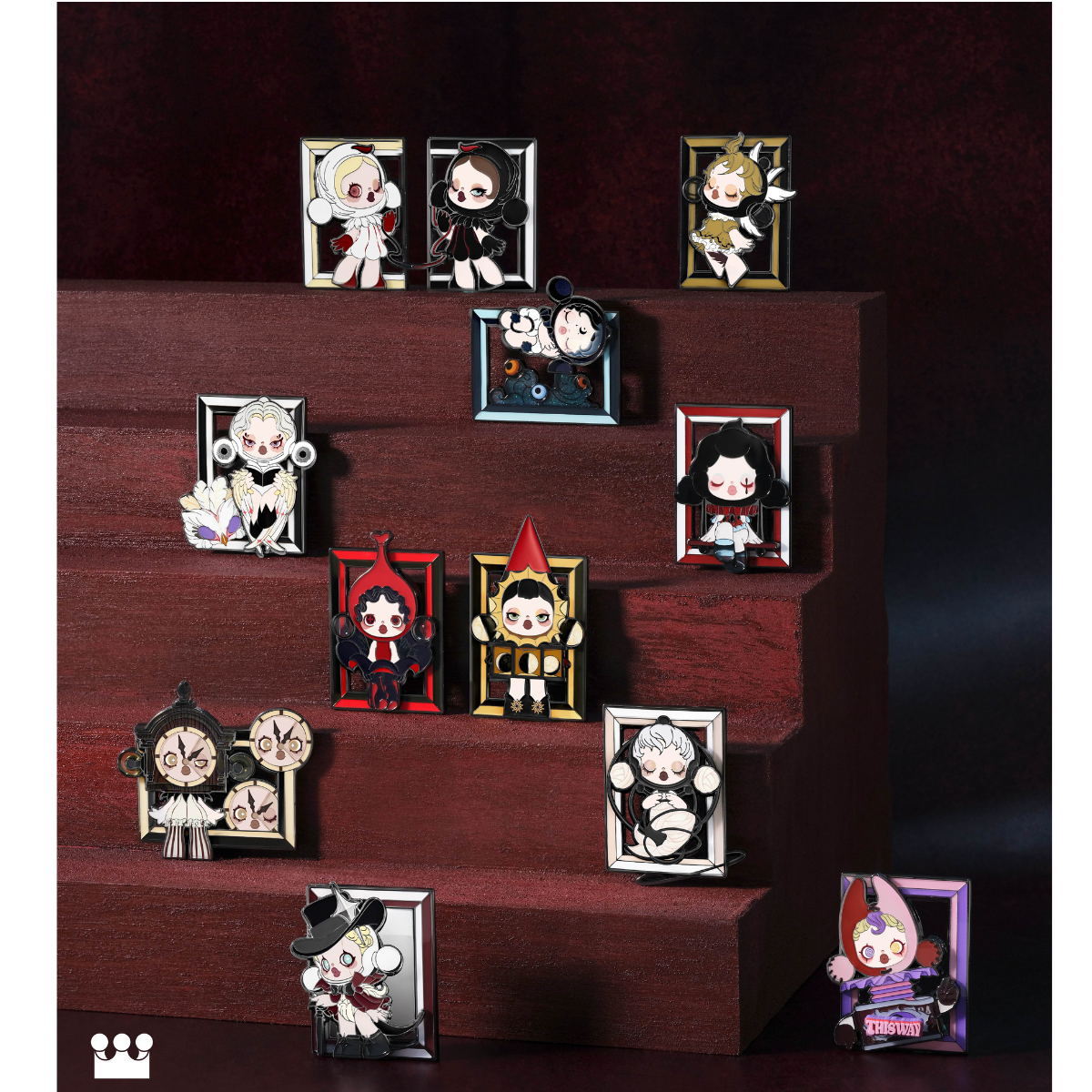 SKULLPANDA Image Of Reality Edition Badge - Huy hiệu Art Toy - POP MART