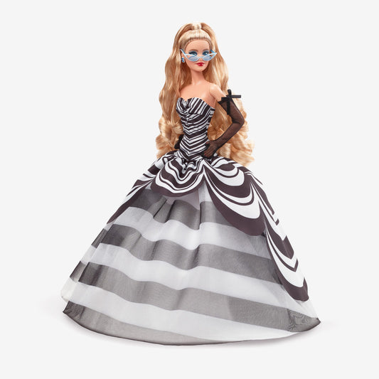 Barbie 65th Anniversary Doll With Blonde Hair - Búp Bê Kỷ Niệm 65 Năm (Tóc Vàng) - Mattel Signature - Hình ảnh chi tiết 2