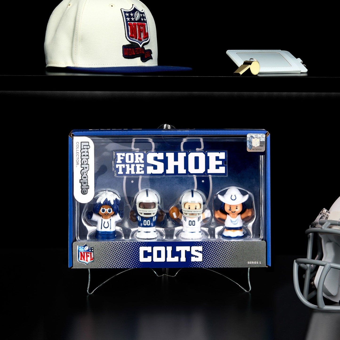 Little People Collector x NFL Indianapolis Colts Set - Bộ Nhân Vật Sưu Tầm Bóng Bầu Dục Mỹ - Mattel HNJ45 - Hình ảnh sản phẩm