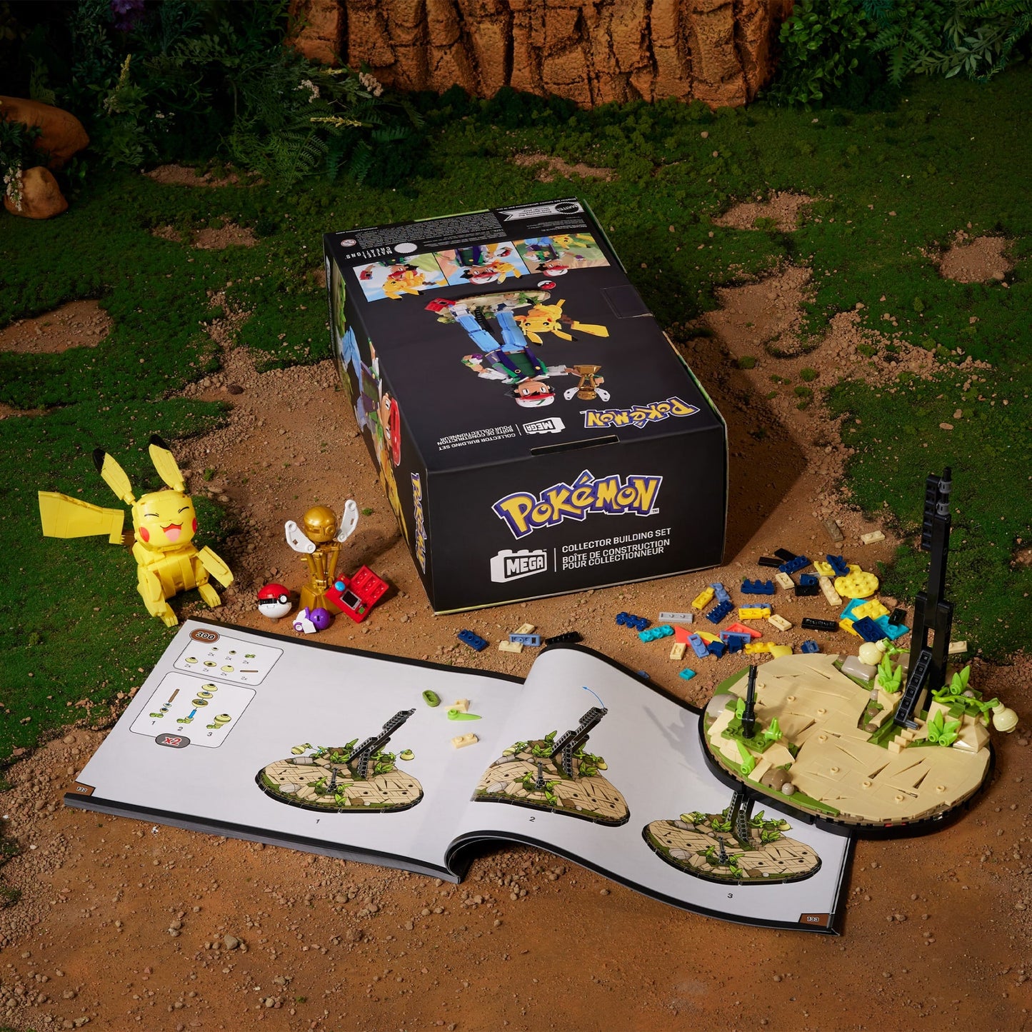 Ash & Pikachu: Path to Victory - Bộ Lắp Ráp Mô Hình Pokémon MEGA Showcase HTJ05