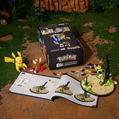 Ash & Pikachu: Path to Victory - Bộ Lắp Ráp Mô Hình Pokémon MEGA Showcase HTJ05