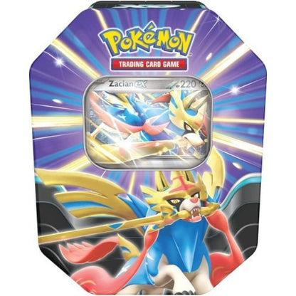 Thẻ bài Pokemon TCG Slashing Legends Tin 4 Pack - Zacian ex