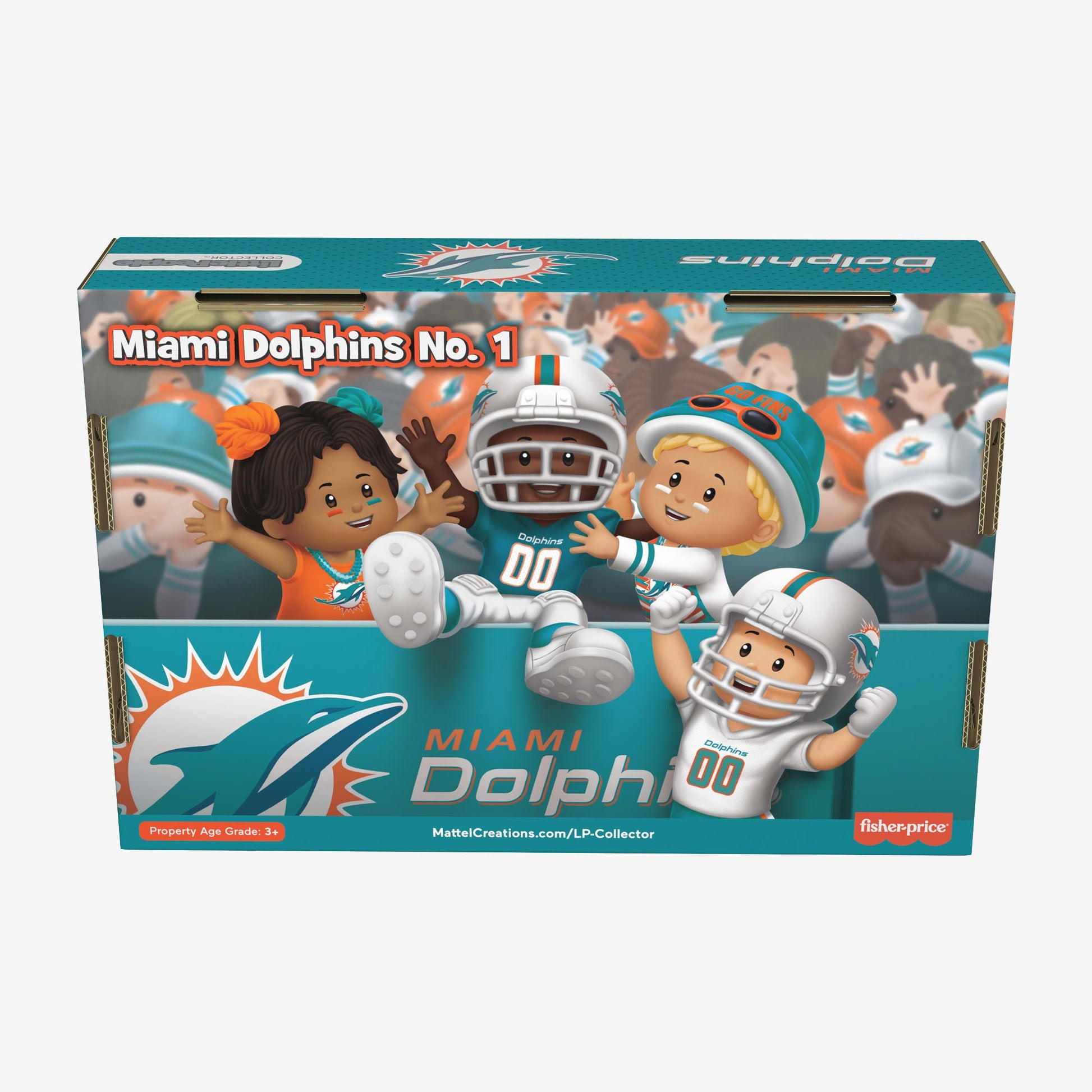 Little People Collector x NFL Miami Dolphins Set - Bộ Mô Hình Nhân Vật Sưu Tầm - Mattel Little People Collector - ảnh 4 - Fig