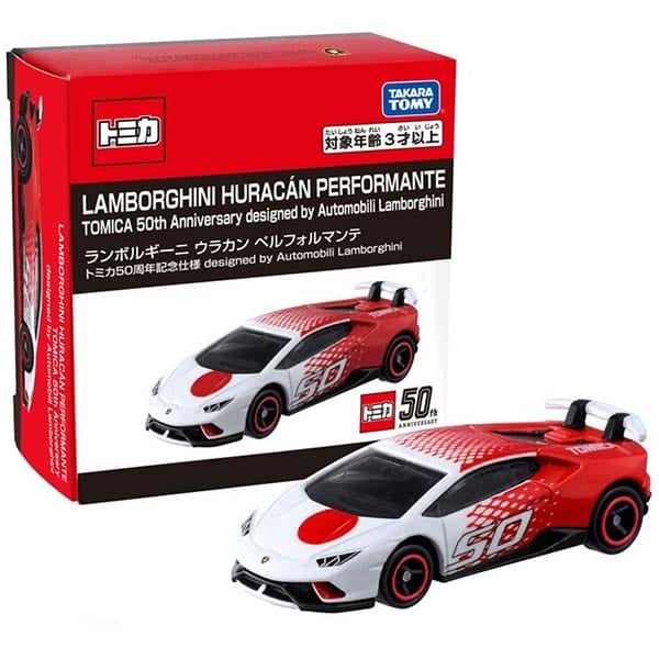 Đồ chơi mô hình xe Tomica Lamborghini Huracan Performante 50th Anniversary