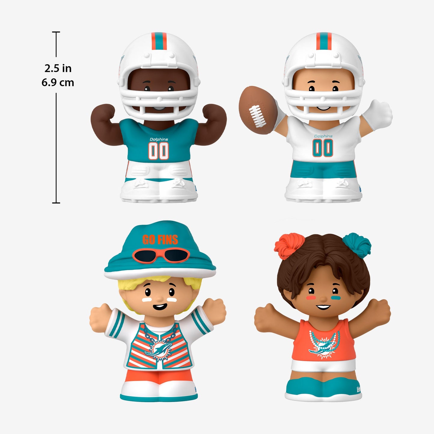 Little People Collector x NFL Miami Dolphins Set - Bộ Mô Hình Nhân Vật Sưu Tầm - Mattel - Hình ảnh bổ sung 8