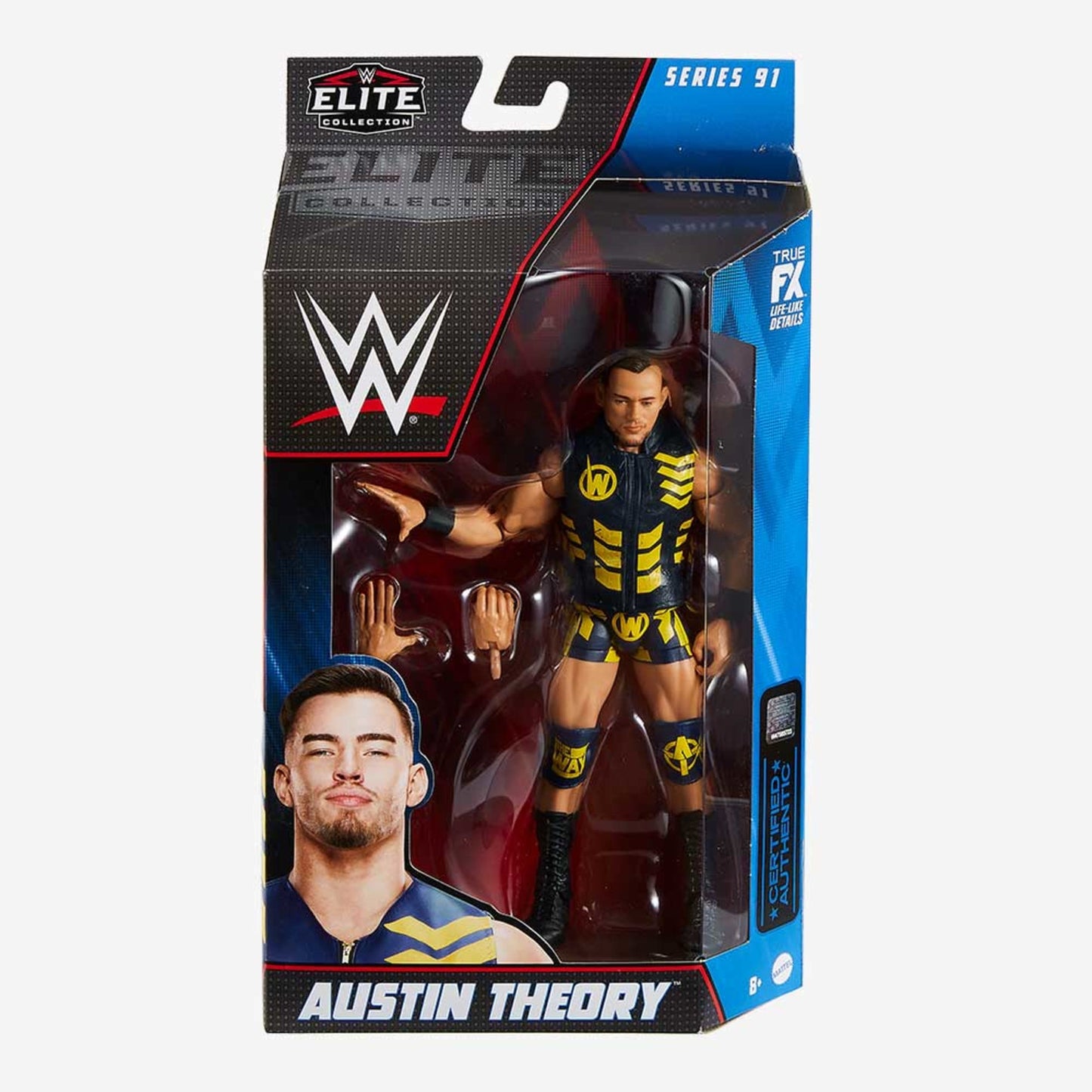 WWE Austin Theory Elite Collection Action Figure - Mô hình nhân vật đô vật Mỹ Mattel - Hình ảnh bổ sung 6