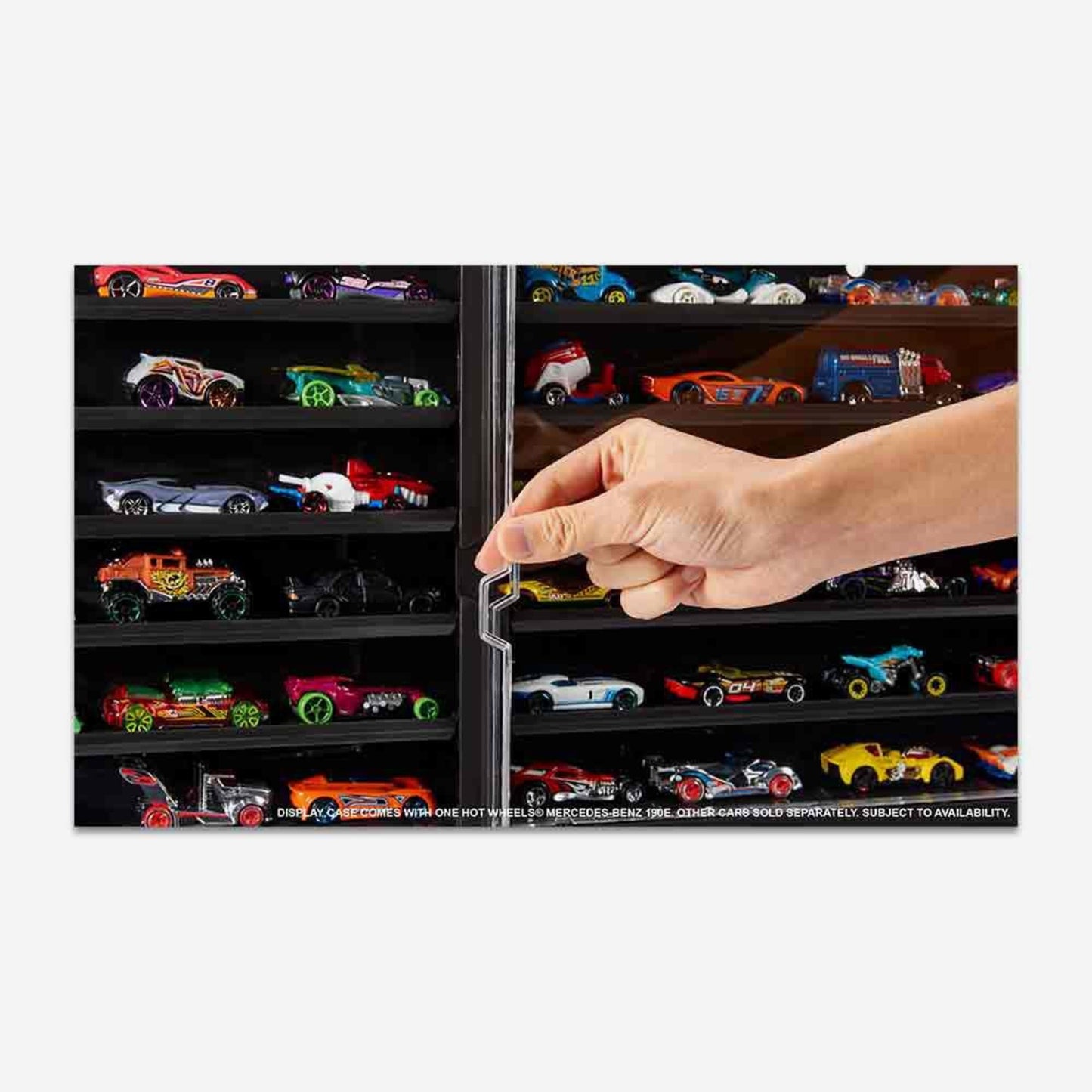 HW Display Case Plus Exclusive Mercedes-Benz 190 E 2.5-16 Evolution II - Tủ Trưng Bày 50 Xe Hot Wheels Kèm Xe Độc Quyền - Hình ảnh bổ sung 6