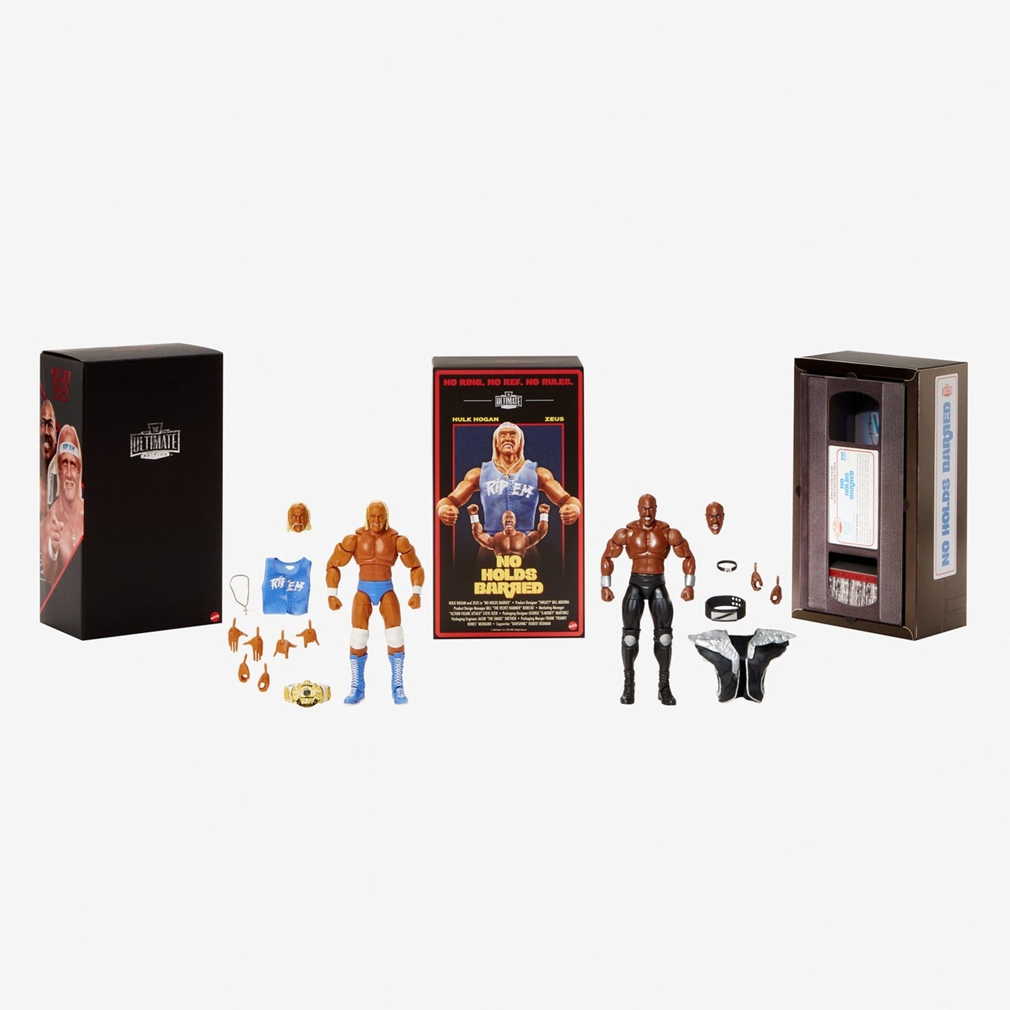 WWE No Holds Barred Ultimate Edition Hulk Hogan & Zeus Collectible Figures - Bộ mô hình đồ chơi sưu tầm cao cấp - Mattel Matt
