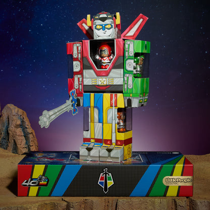 Little People Collector Voltron 40th Anniversary Gold Label Set - Bộ Mô Hình Sưu Tập Kỷ Niệm 40 Năm - Fisher-Price HVW64 - Góc nhìn khác 3