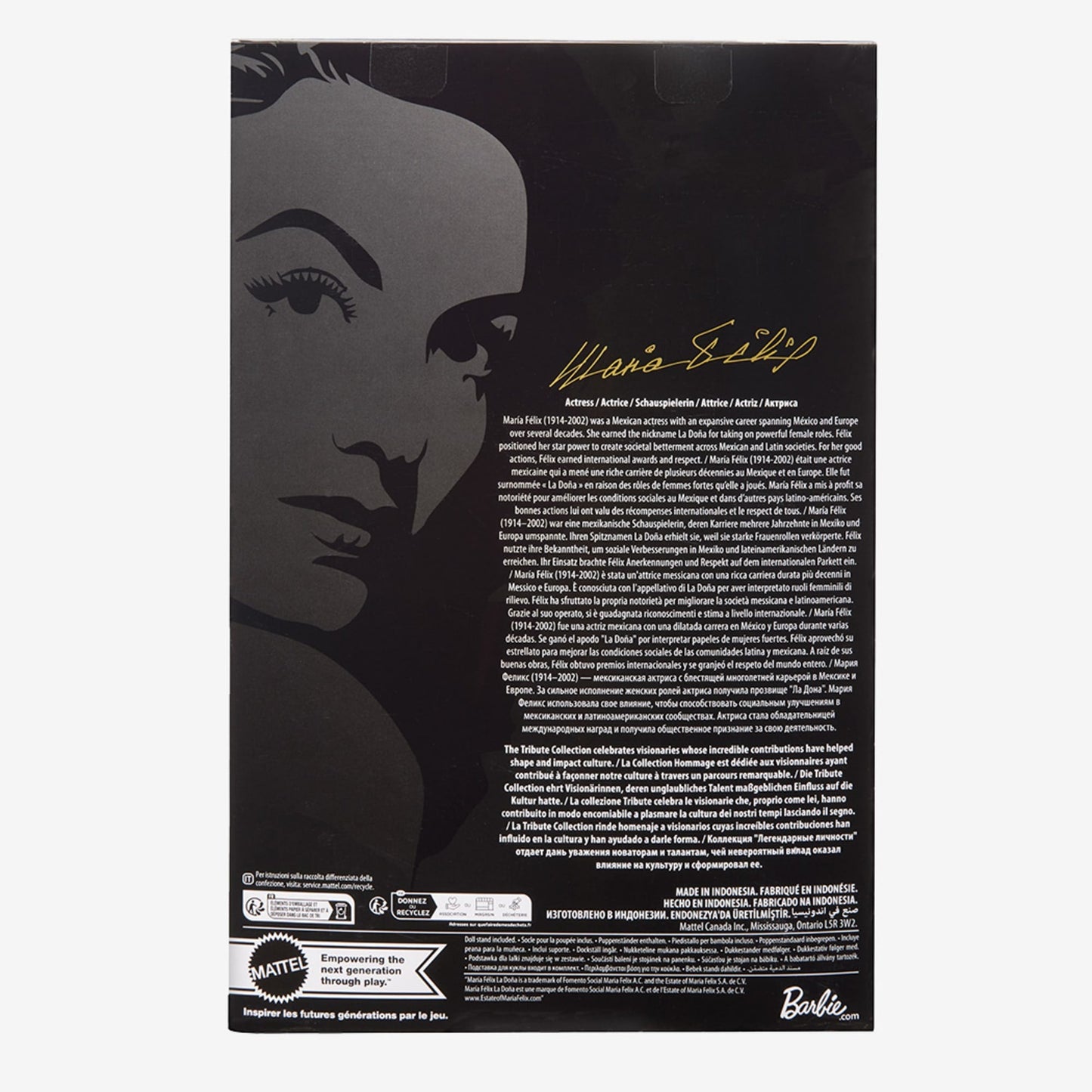 María Félix BARBIE Tribute Collection Doll - Búp Bê Sưu Tầm Cao Cấp - Barbie Signature HND70