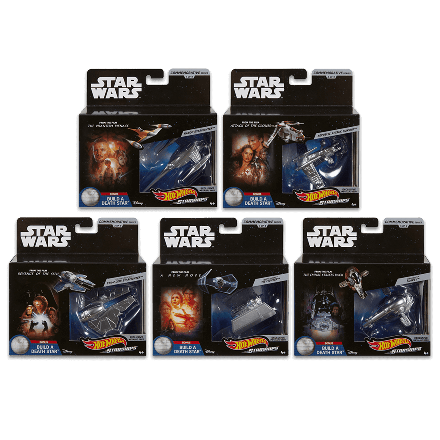 Hot Wheels Star Wars Starships A - Bộ Mô Hình Phi Thuyền Star Wars - Mattel Creations - Hình ảnh sản phẩm