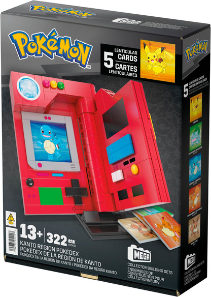 MEGA Pokémon Kanto Region Pokédex Building Kit - Bộ Lắp Ráp Mô Hình Pokédex - MEGA Mattel HYM37