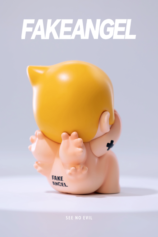 FAKE ANGEL-See no evil Mô hình Art Toy Resin WeArtDoing - Hình ảnh chi tiết 2