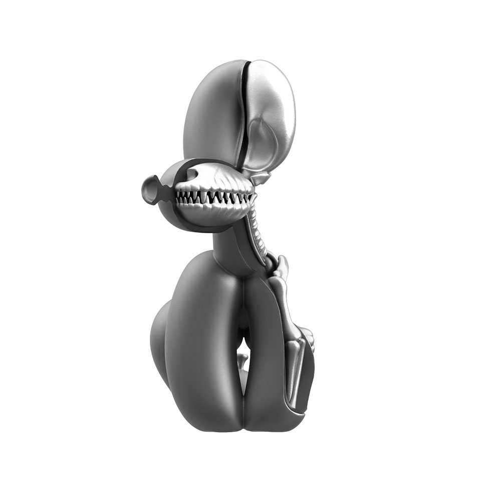 FUNNY ANATOMY BALLOON DOG (Space Grey EDITION) Mô hình Art Toys Mighty Jaxx - Hình ảnh bổ sung 5