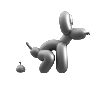 FUNNY ANATOMY BALLOON DOG (Space Grey EDITION) Mô hình Art Toys Mighty Jaxx - Hình ảnh bổ sung 6
