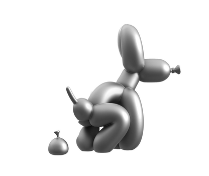 FUNNY ANATOMY BALLOON DOG (Space Grey EDITION) Mô hình Art Toys Mighty Jaxx Mighty Jaxx - Figure