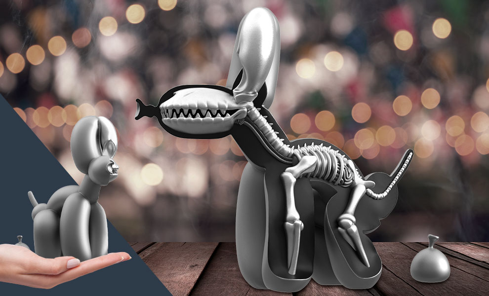 FUNNY ANATOMY BALLOON DOG (Space Grey EDITION) Mô hình Art Toys Mighty Jaxx - Hình ảnh sản phẩm