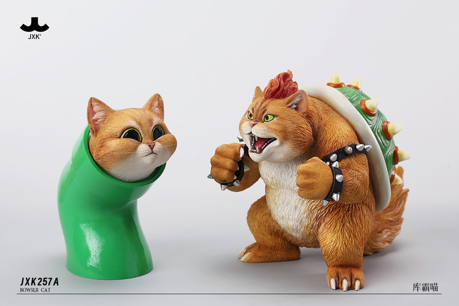 Bowser cat-Green - Mô Hình Figure Art Toy Giới Hạn - WeArtDoing - Hình ảnh bổ sung 4