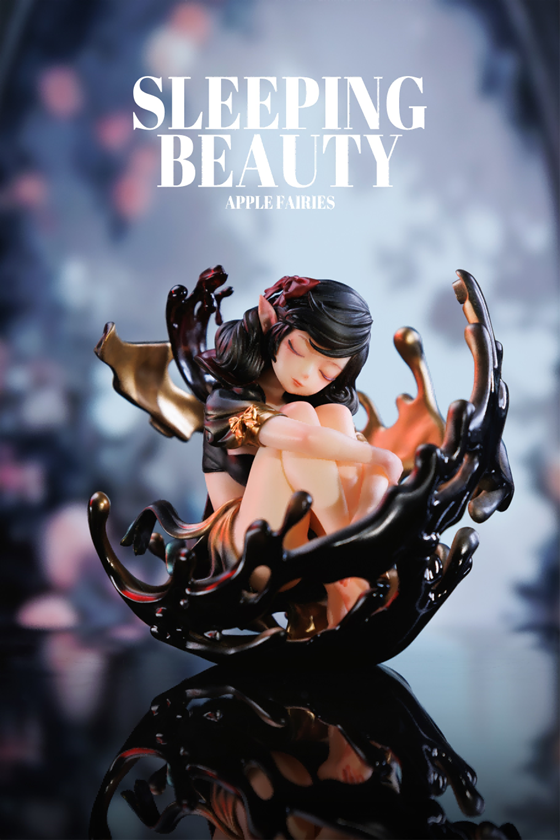 Sleeping Beauty-Apple Fairies-Black - Tượng Nghệ Thuật Resin Limited - WeArtDoing - Hình ảnh chi tiết 2