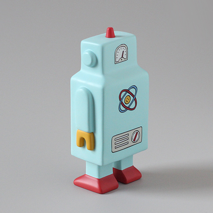 CBB Space Travel 200% Robot blue - Mô hình Art Toy Cao Cấp - Xinghui Creations - Góc nhìn khác 3