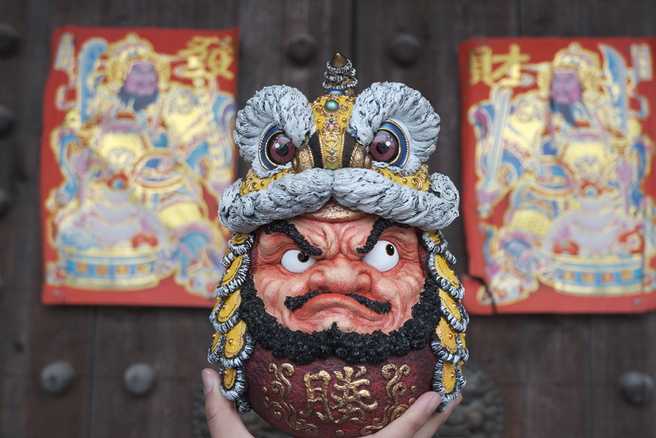 Daruma Doll-Lion Dance-Yellow - Mô Hình Art Toy Giới Hạn - WeArtDoing - Hình ảnh bổ sung 4