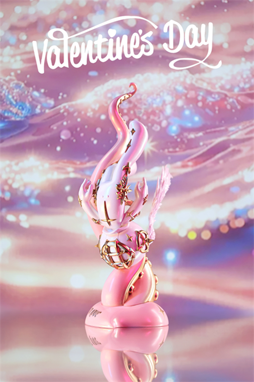 Sank - Beneath the Love - Pink | Mô Hình Art Toy Limited Figure Chính Hãng Sank Toys - Hình ảnh sản phẩm
