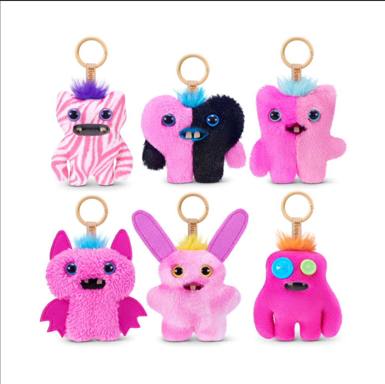 Fuggler Baby Pinkles Keyrings - Móc Khóa Thú Bông Độc Lạ Fuggler - Hình ảnh sản phẩm