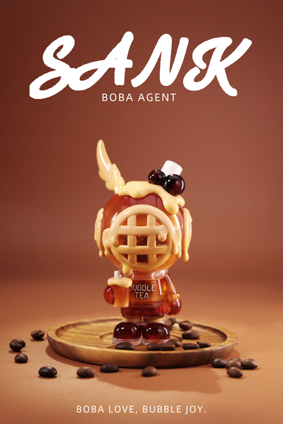 Sank-Boba Agent - Mô Hình Art Toy Giới Hạn - Sank Toys