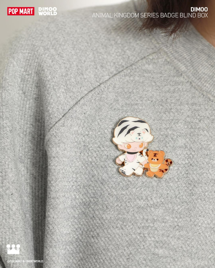DIMOO Animal Kingdom Series-Badge Blind Box - Huy hiệu Blind Box - Pop Mart - Góc nhìn khác 3