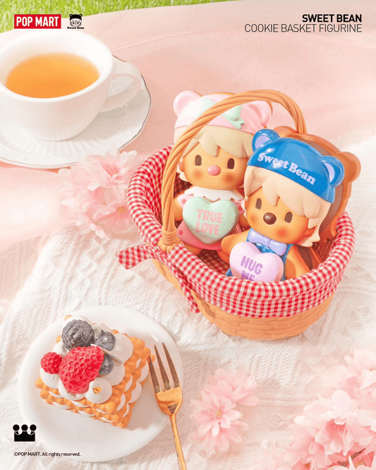 Sweet Bean Cookie Basket Figurine - Mô hình Art Toy Pop Mart chính hãng