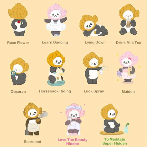 Pan Pan Planet Bear Taiyaki Mini Blind Box Series 2 - Mô Hình Blind Box Art Toys Planetbear