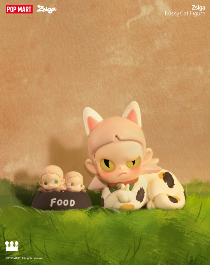 Zsiga Fussy Cat Figure - Mô hình nghệ thuật chính hãng Pop Mart