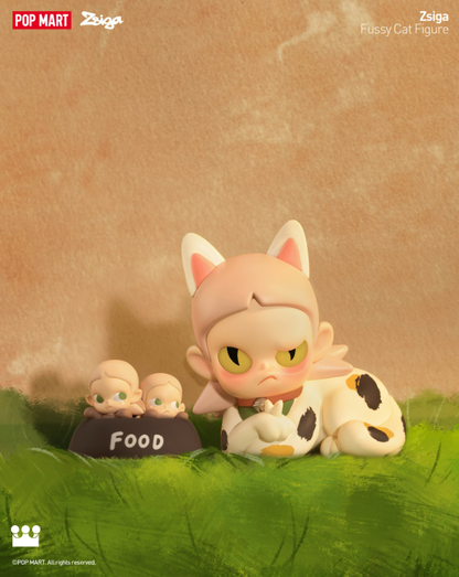 Zsiga Fussy Cat Figure - Mô hình nghệ thuật chính hãng Pop Mart