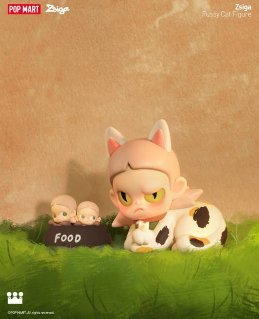 Zsiga Fussy Cat Figure - Mô hình nghệ thuật chính hãng Pop Mart