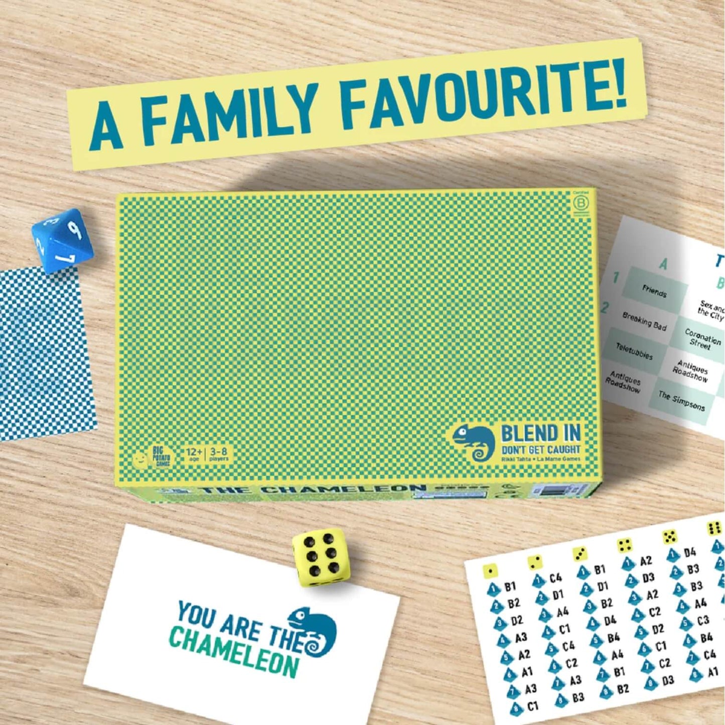 The Chameleon - Board Game Ẩn Vai & Trà Trộn - Big Potato Games