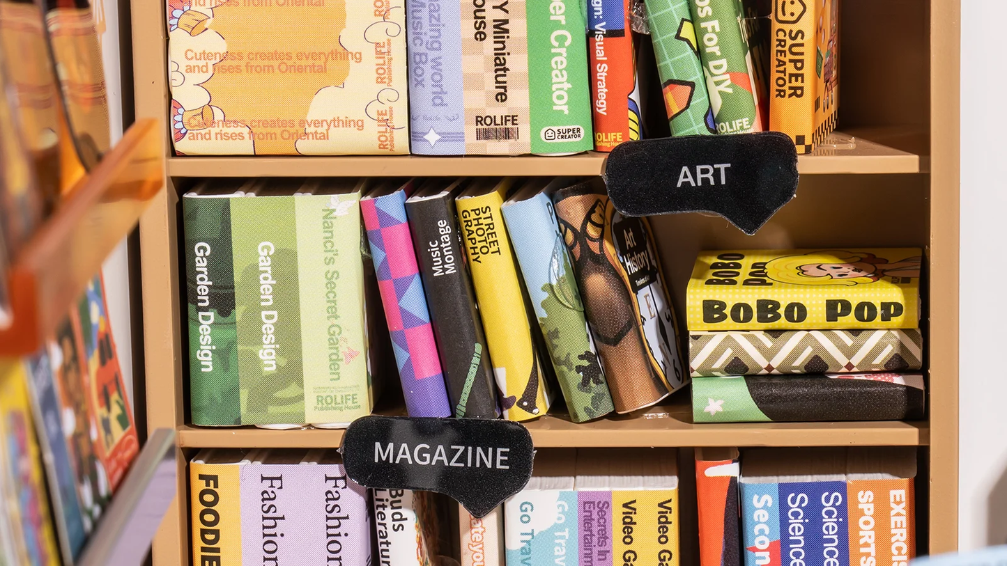 Rolife Fascinating Book Store DW004 - Mô hình nhà thu nhỏ Super Creator - Rolife