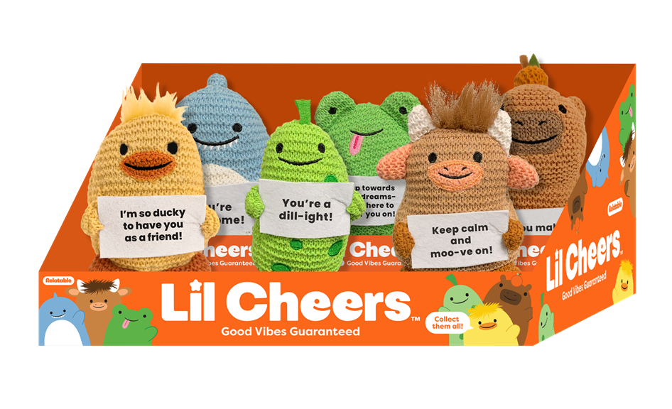 Lil Cheers Bundle - Bộ Thú Nhồi Bông Đan Len Tích Cực - Relatable - Hình ảnh sản phẩm