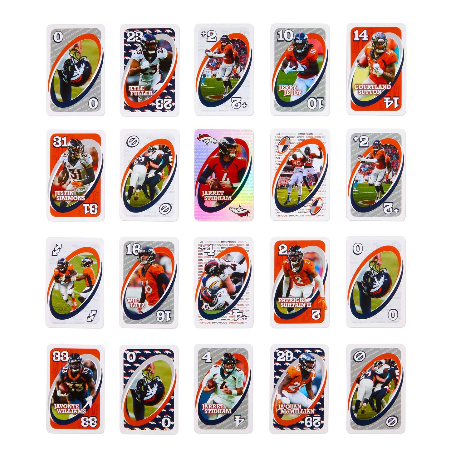 UNO Fandom NFL Denver Broncos Game Deck - Trò Chơi Thẻ Bài Bóng Bầu Dục - Mattel Mattel - ảnh 1 - Games