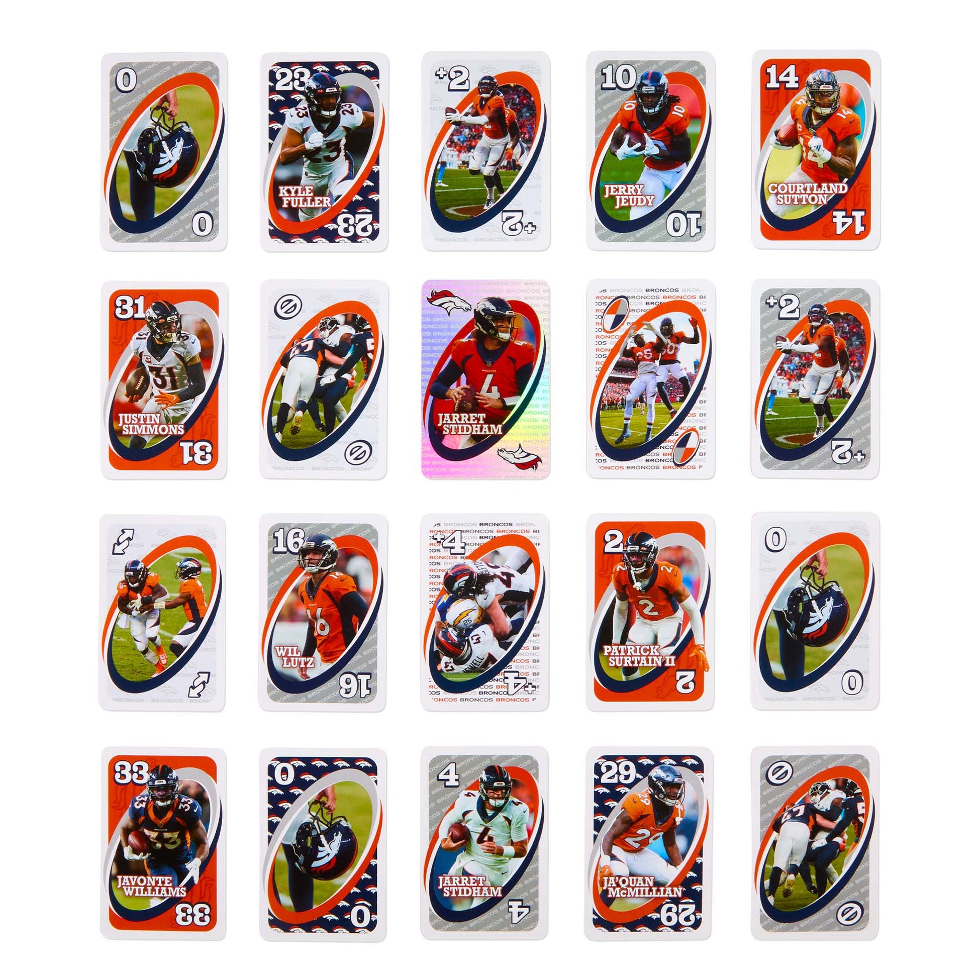 UNO Fandom NFL Denver Broncos Game Deck - Trò Chơi Thẻ Bài Bóng Bầu Dục - Mattel Mattel - ảnh 1 - Games