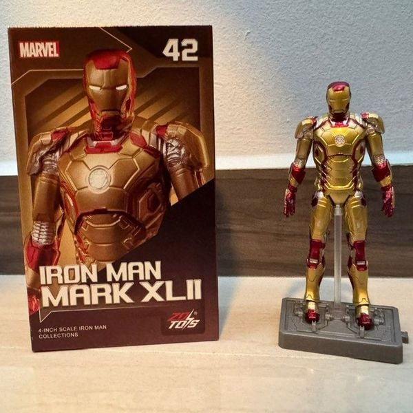 Mô hình Marvel - Iron Man Mark XLII MK42 (4 Inch) - ZD Toys - ZM25