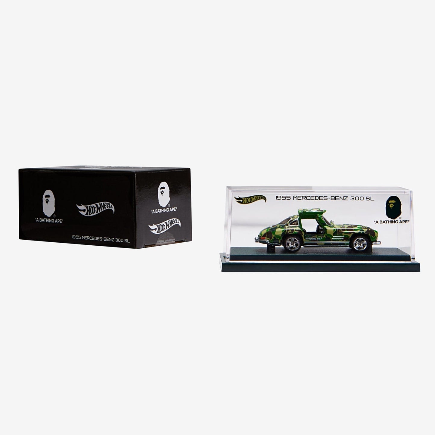 BAPE Hot Wheels 1955 Mercedes-Benz 300 SL - Mô Hình Xe Đồ Chơi Sưu Tầm - Mattel